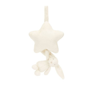 Musical Pull Bashful Bunny Cream Musical Pull Bashful Bunny Cream