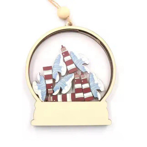 Lighthouses & Waves Snow Globe Ornament Lighthouses & Waves Snow Globe Ornament