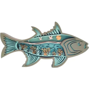 Coral Fish Shelf Sitter