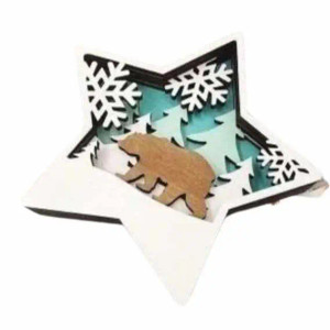 Snowflake Bear Shelf Sitter Snowflake Bear Shelf Sitter