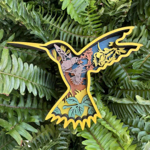 Colorful Hummingbird Shelf Sitter Colorful Hummingbird Shelf Sitter