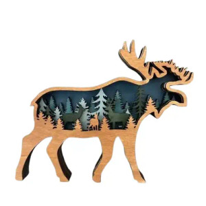 Forest Moose Shelf Sitter Forest Moose Shelf Sitter