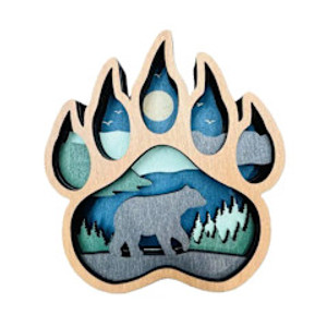 Black Bear Paw Shelf Sitter Black Bear Paw Shelf Sitter