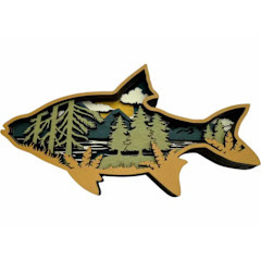 Forest Fish Shelf Sitter