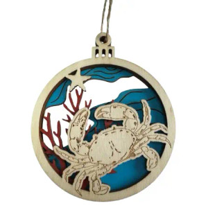 Crab Round Ornament Crab Round Ornament