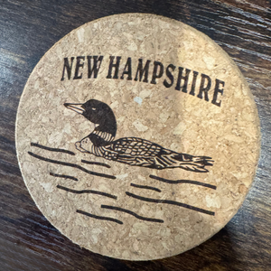 NH Loon Cork Coaster NH Loon Cork Coaster