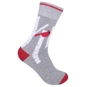 Birch & Cardinal Socks