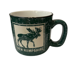 NH Green Etched Moose Mug NH Green Etched Moose Mug