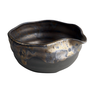 Matcha Bowl with Spout - Black