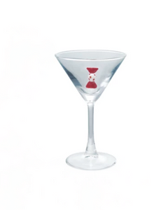 Martini Glass With Candy Charm Inside Martini Glass With Candy Charm Inside