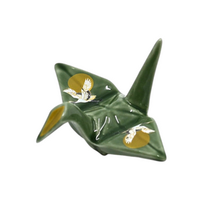 Dark Green Crane Chopsticks Holder Dark Green Crane Chopsticks Holder