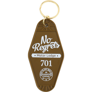No Regrets Hotel Keychain