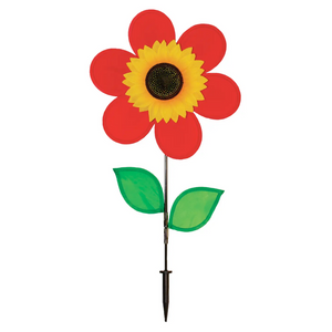 12" SM Red Solid Flower Spinner 12" SM Red Solid Flower Spinner