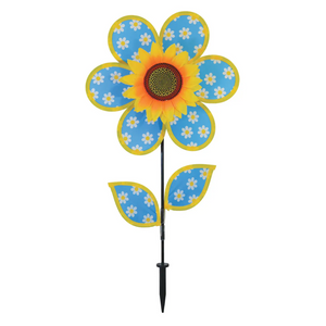 12" SM Daisy Sunflower with Leaves Spinner 12" SM Daisy Sunflower with Leaves Spinner