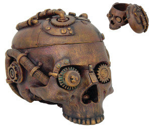 Steampunk Skull Stash Box Steampunk Skull Stash Box