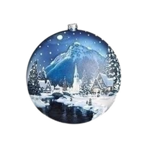 Scenic Bue Sky with Church Ornament Scenic Bue Sky with Church Ornament