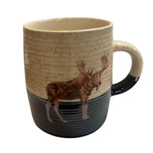 Moose Two Tone Blue & Tan Mug Moose Two Tone Blue & Tan Mug