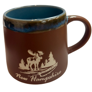 Brown with Blue Drip Mug
