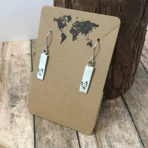 Stainless Rectangle Chicken Earrings Stainless Rectangle Chicken Earrings