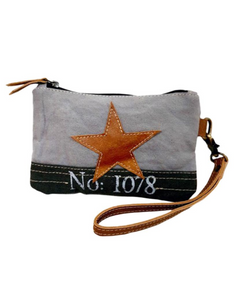 Canvas Wristlet with Star