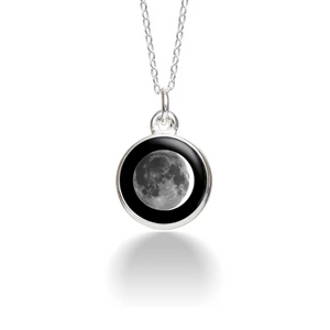 Stainless Moon Phase: CA Waxing Crescent Necklace Stainless Moon Phase: CA Waxing Crescent Necklace