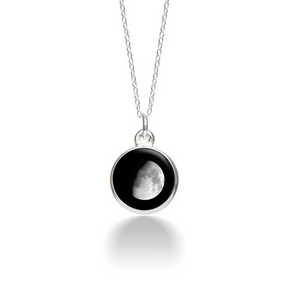 Stainless Moon Phase: 6A Waxing Gibbous Necklace Stainless Moon Phase: 6A Waxing Gibbous Necklace