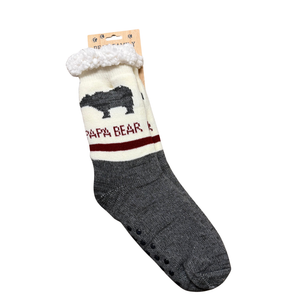Papa Bear Slipper Socks