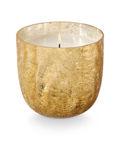 Large Cardamom Pomander Boxed Crackle Glass Candle Large Cardamom Pomander Boxed Crackle Glass Candle