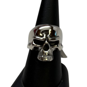 Silver Skull Men's (heavy, plain) Ring S13
