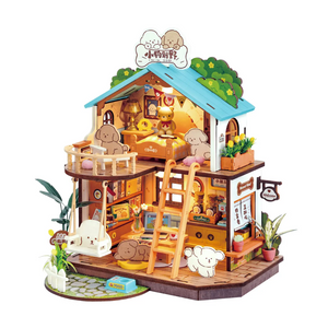 DIY Miniature House Kit: Puppy's Cozy Villa