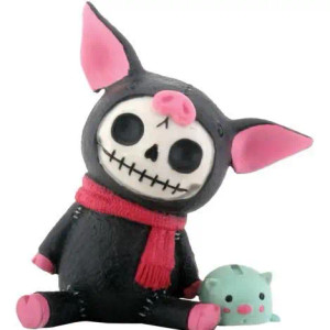 Furrybones Black Bacon the Pig Figurine Furrybones Black Bacon the Pig Figurine