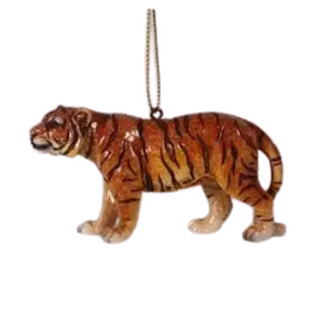 Glass Tiger Ornament