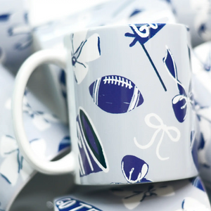 Football Grey & Blue Mug Football Grey & Blue Mug