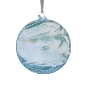 Angel Glass Orb- Aquamarine Angel Glass Orb- Aquamarine