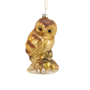 Owl Glass Ornament Owl Glass Ornament