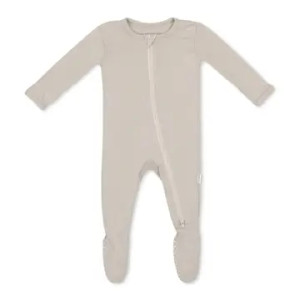 Oat Zippered Footie 0-3 Months Oat Zippered Footie 0-3 Months