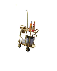 Metal Bar Cart Wine Ornament Metal Bar Cart Wine Ornament