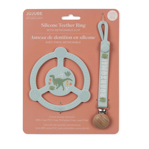 Roarsome Teether Ring with Clip Roarsome Teether Ring with Clip