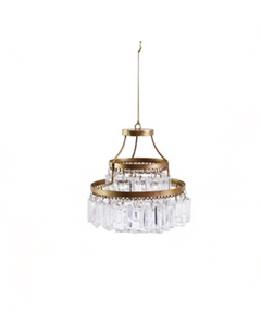 White Chandelier Short Ornament White Chandelier Short Ornament