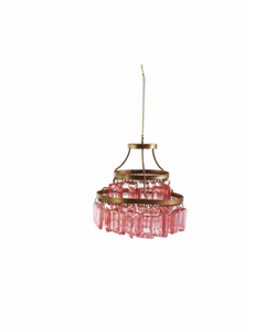 Pink Chandelier Short Ornament Pink Chandelier Short Ornament