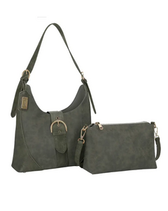 Hobo 2 in 1 Eva Olive Handbag