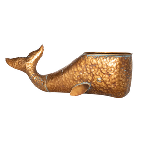 Bronze Whale Planter