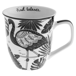 B & W Flamingo Boho Mug