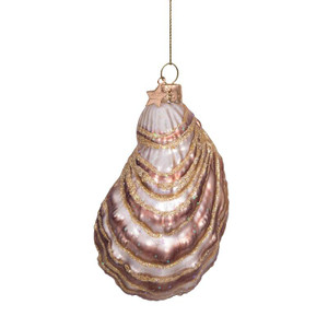 Oyster Shell Glass Ornament Oyster Shell Glass Ornament