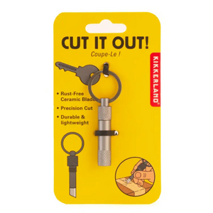 Cut It Out! Keychain