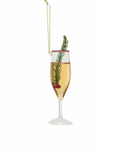 Holiday Champagne Glass Ornament Holiday Champagne Glass Ornament