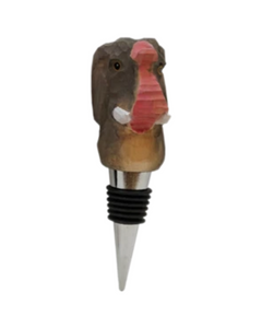 Elephant Wood Bottle Stopper Elephant Wood Bottle Stopper