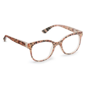 Oasis Blush Leopard Blue Light Reading Glasses 2.50