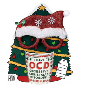 OCD Christmas Mug & Glasses Set OCD Christmas Mug & Glasses Set