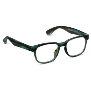 Kent Teal Horn Blue Light Reading Glasses 2.00